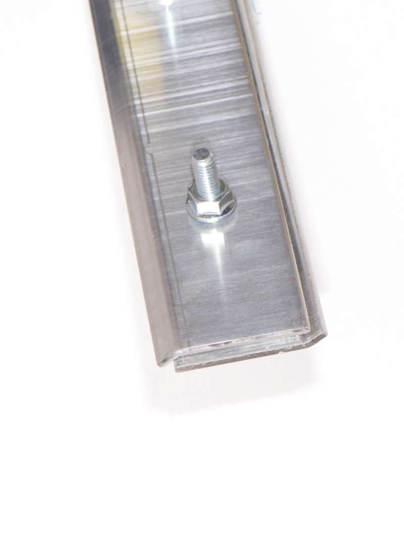 Bambus-Gummersbach: Verschluss Schiene fr Rhizomsperre / Wurzelsperre aus Aluminium - Ort: Gummersbach